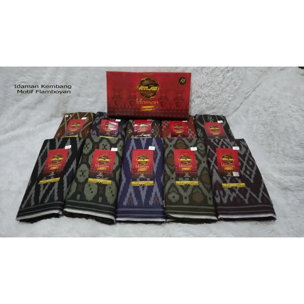 Kain Sarung ATLAS Idaman Kembang Motif Flamboyan