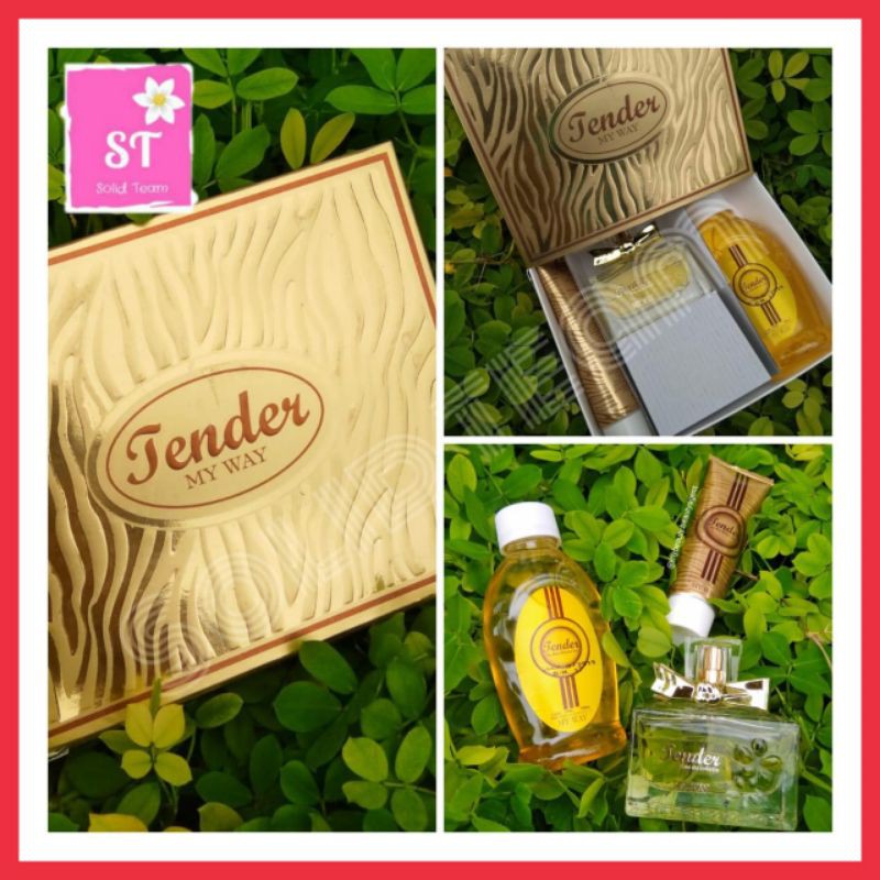 Parfum Edt Tender Set(Parfume, Body Lotion, Body Shower) 265ml For Women MyWay Mesir
