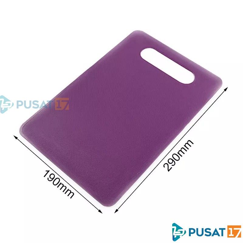 DE2 TALENAN PLASTIK 29 X 19 CM TEBAL 1,5 MILI / TALENAN DAPUR TIPIS / CUTTING BOARD