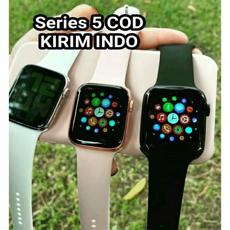 [COD] Iwo Series 5 Smartwatch X7 Bluetooth Call Remote Play Music Heart Rate.