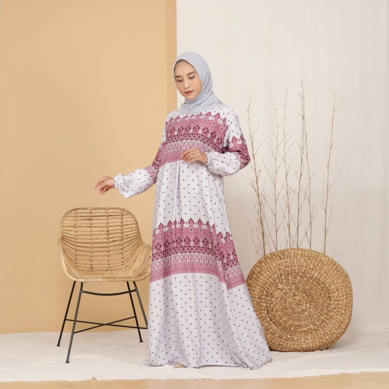 Gamis Dress Bahan Maxmara Lux berkualitas Premium