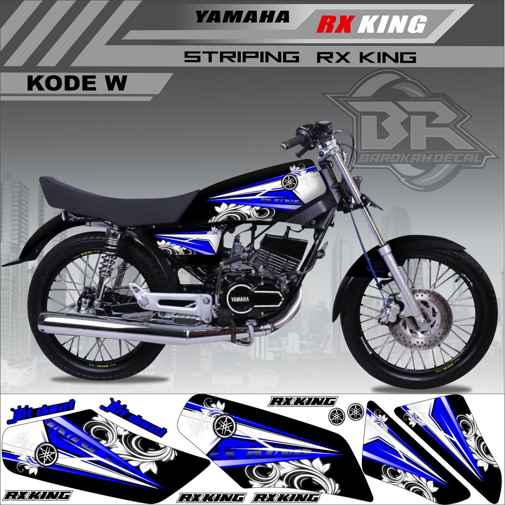 Sticker Rx King Variasi Stiker Lis Striping Rx King Kode W