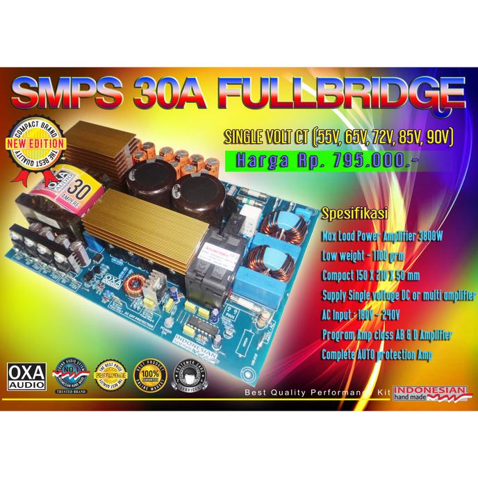 SMPS 30A FULLBRIDGE SATU TEGANGAN OUT CT