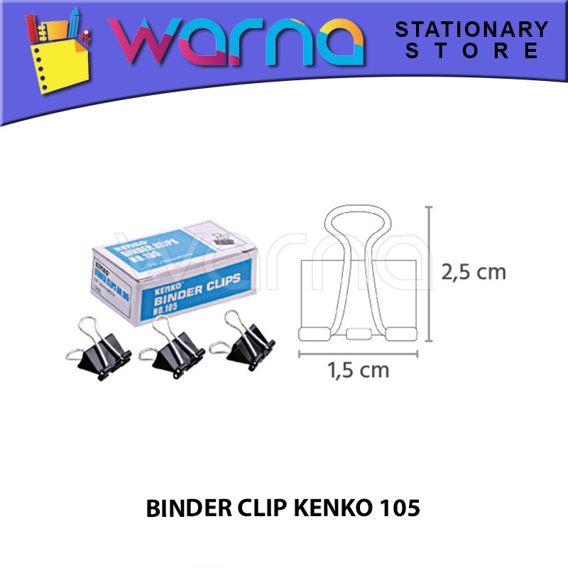 Jual Binder Clip Penjepit Kertas Clip Hitam Shopee Indonesia