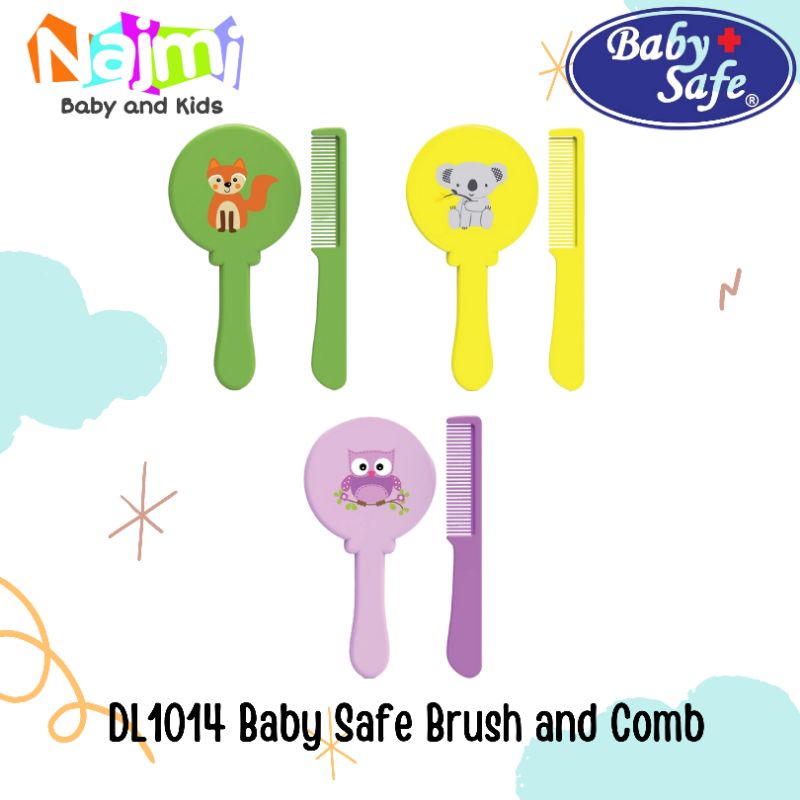 DL1014 Baby Safe Brush and Comb / Sisir sikat rambut bayi Babysafe