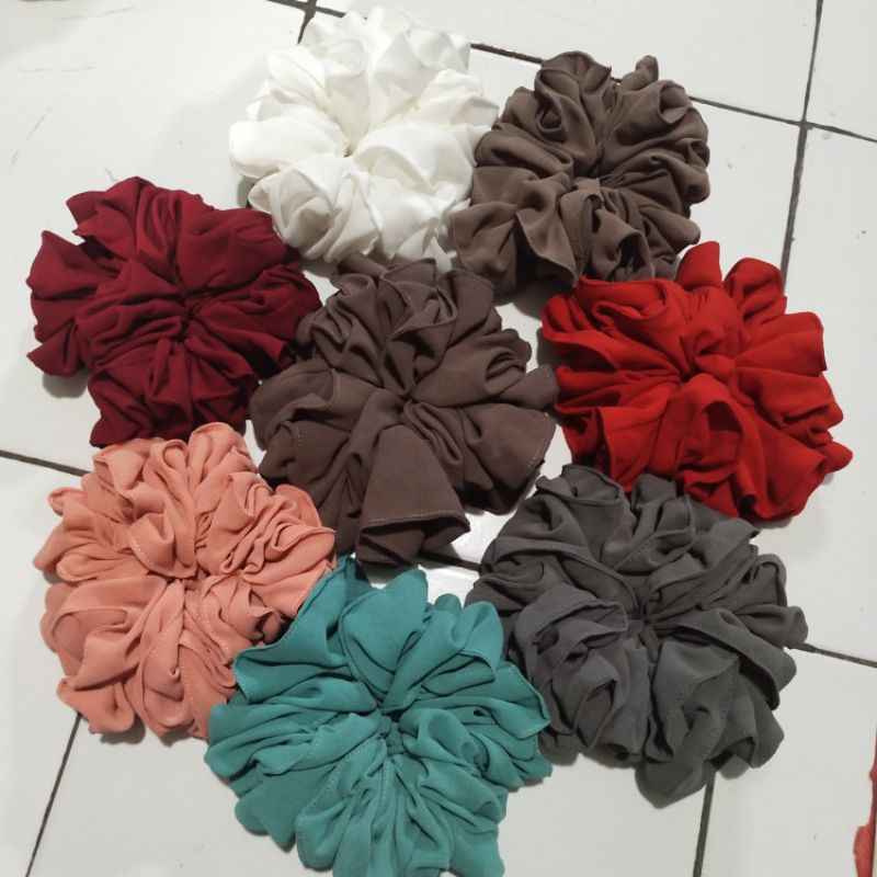 ikat rambut/srunchie jumbo hijab-3