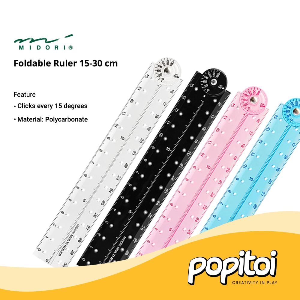 

MIDORI Foldable Ruler 15-30 cm Penggaris Lipat Japan