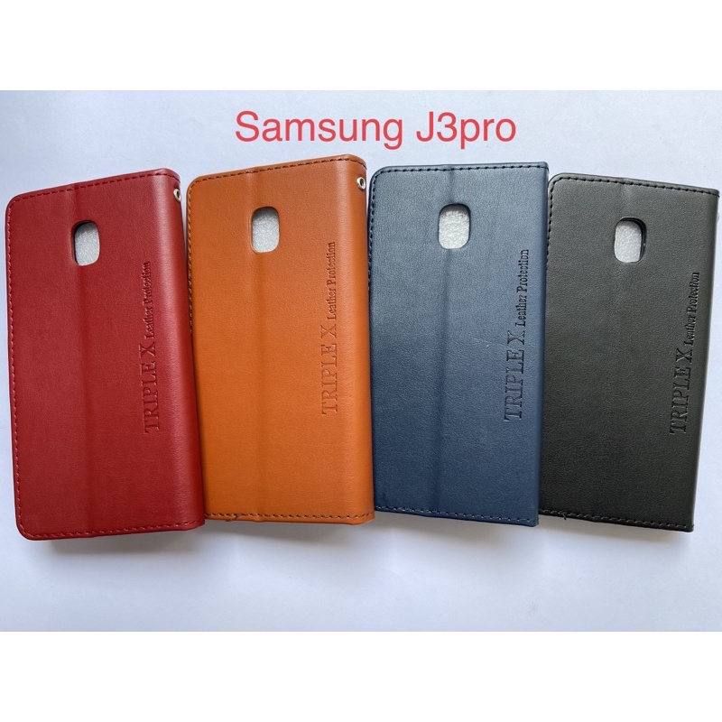 Leather Wallet Flip New Samsung J3Pro