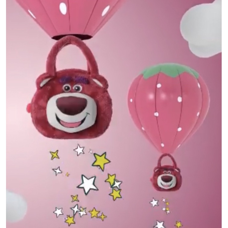 Tas Lotso Toy Story Miniso - Lotso Cute Bear Toy Story Bag Bags