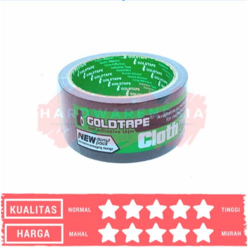 

Lakban Kain Hitam Gold Tape / Cloth Tape 46mm