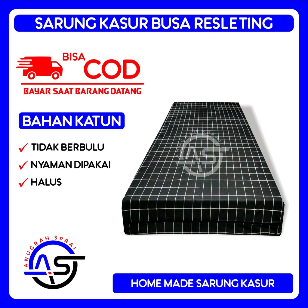 Sarung Kasur Busa Resleting Ukuran 160x200 No. 2 Queen Sarung Kasur Motif