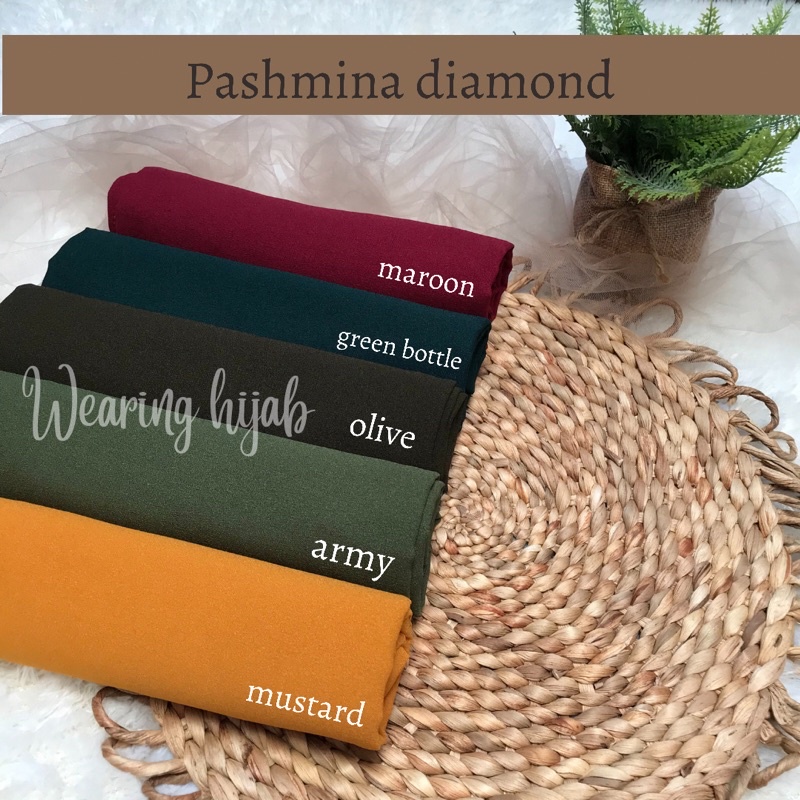 Hijab Pasmina Sabyan Diamond 175cm x 75cm / Pashmina Diamond Premium Tanpa Tali