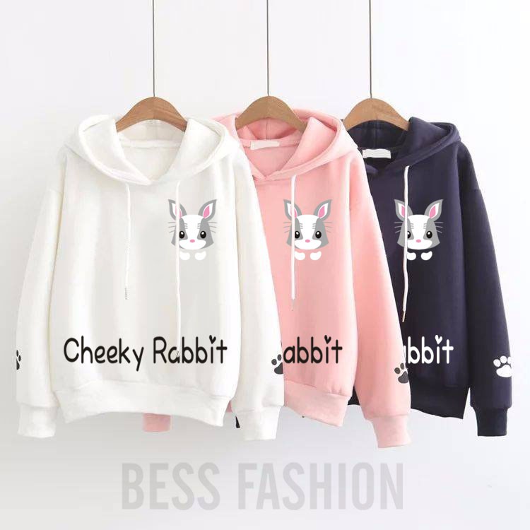 Bess - Sweater Hoodie Wanita / Sweater Hoodie Murah CHEEKY RABBIT