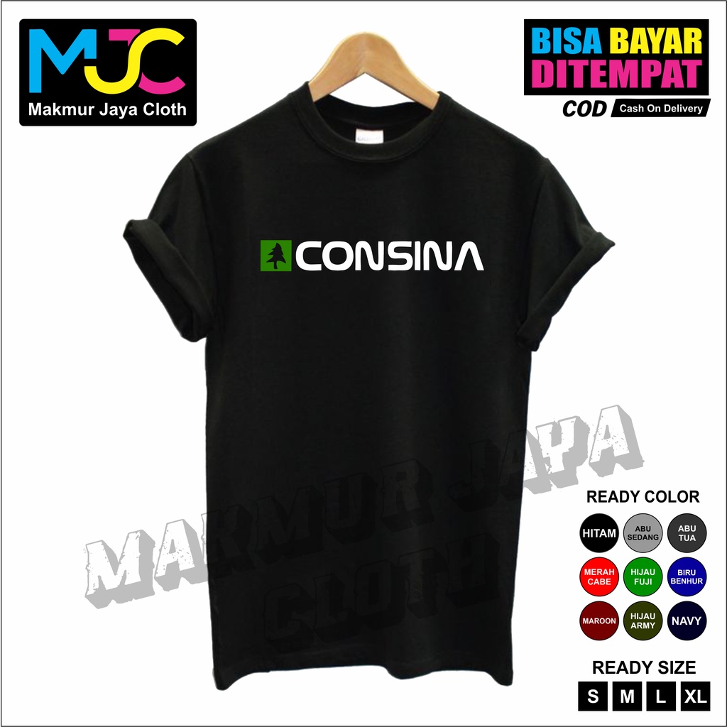 Kaos Tshirt Baju Pria Combed 30s Distro CONSINA - PREMIUM BRAND Kaos Pria Wanita Cowok Cewek Murah O
