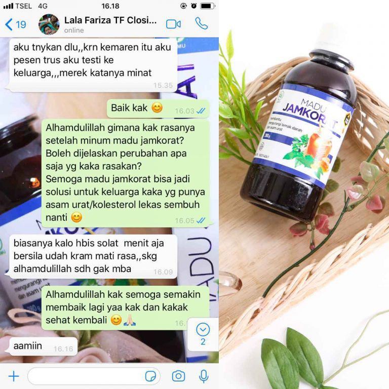(BISA COD) MADU JAMKORAT ASLI SOLUSI ASAM URAT NYERI SENDI KOLESTEROL