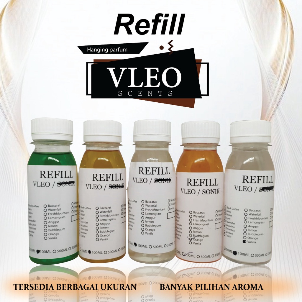 Refill vleo - Formula  Parfum Ruangan / Mobil 100 Ml