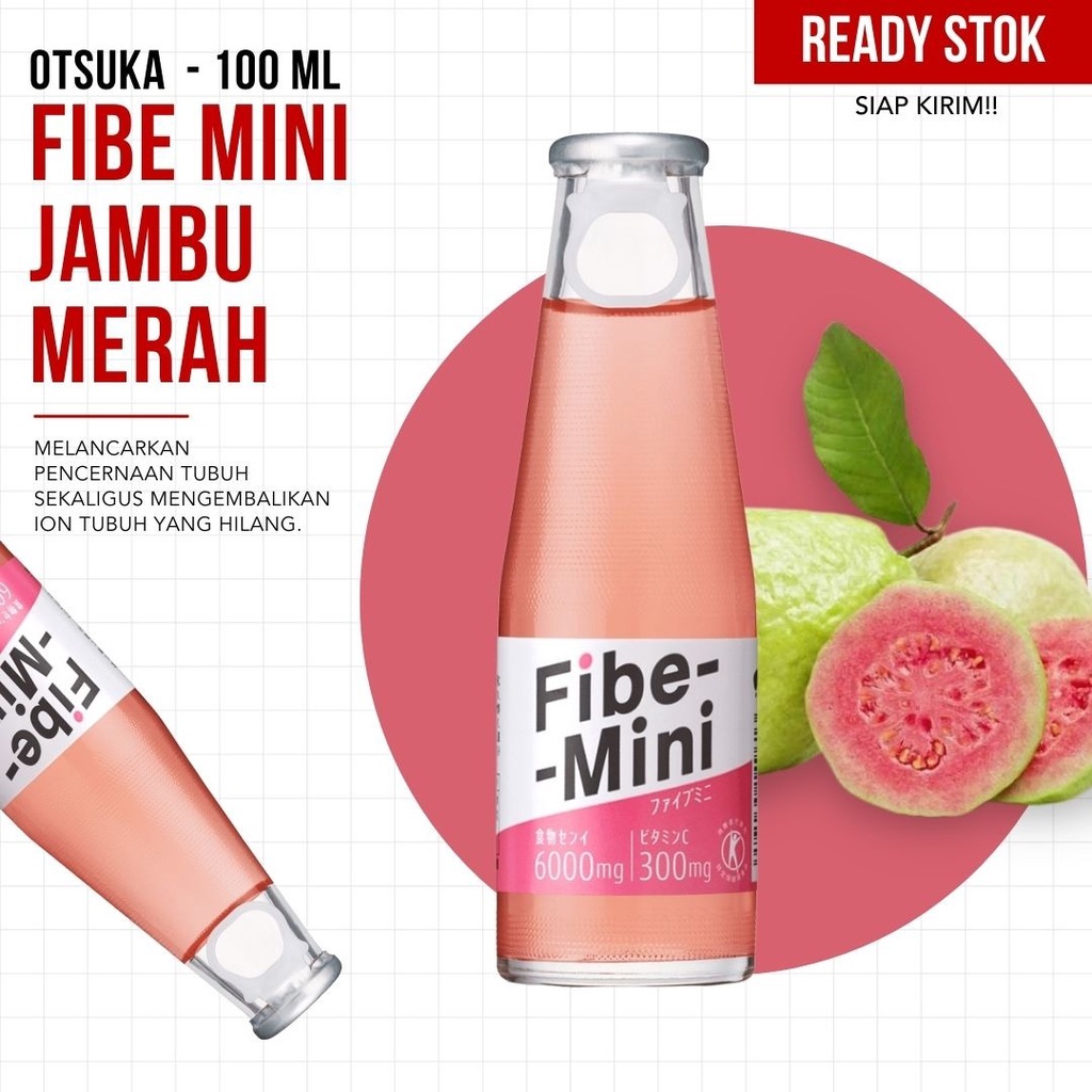 

(SIAP GROSIR) Otsuka - Fibe Mini Jambu Merah 100 ML