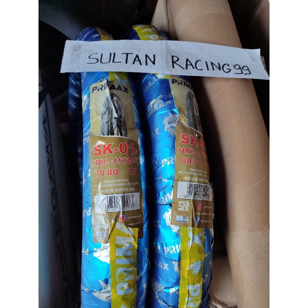 Ban Primax SK 01 Sepasang 70/80-17+80/80-17 SK01 Ring 17 (2 biji)