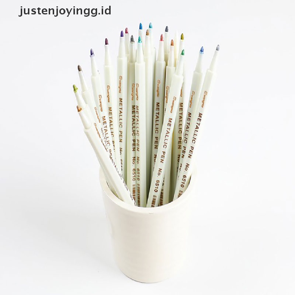 【justenjoyingg.id】 20 colors Premium Acrylic Pens Marker Pens Paint Pen Write on Stones Glass .