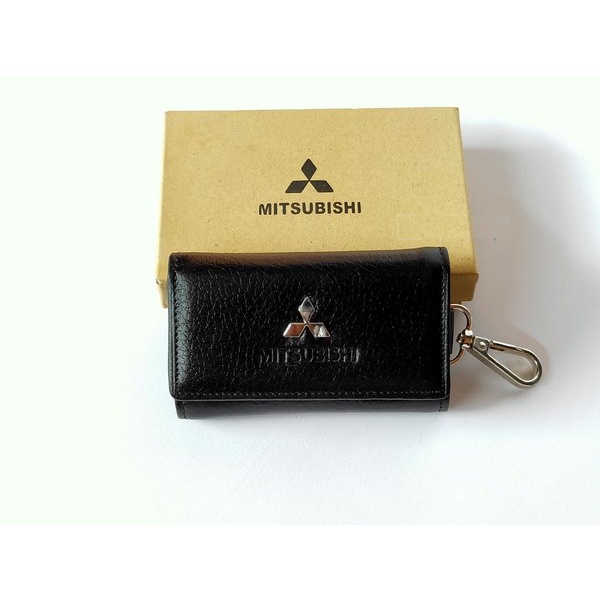 Promo Dompet Kunci 100% Kulit asli Dompet kunci Mitsubishi Lipat dompet mobil Outlander Sport/ Dompe