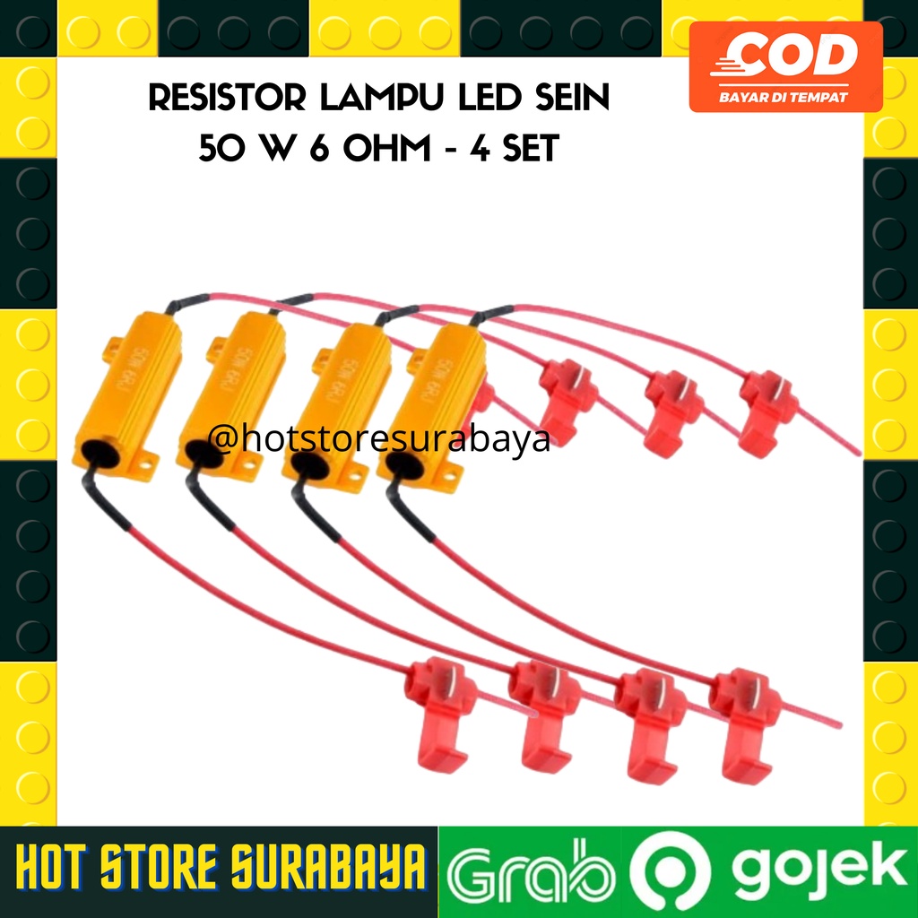 SOLUSI Lampu Sein Led KEDIP NORMA RESISTOR Sein 50W 6 ohm PCS