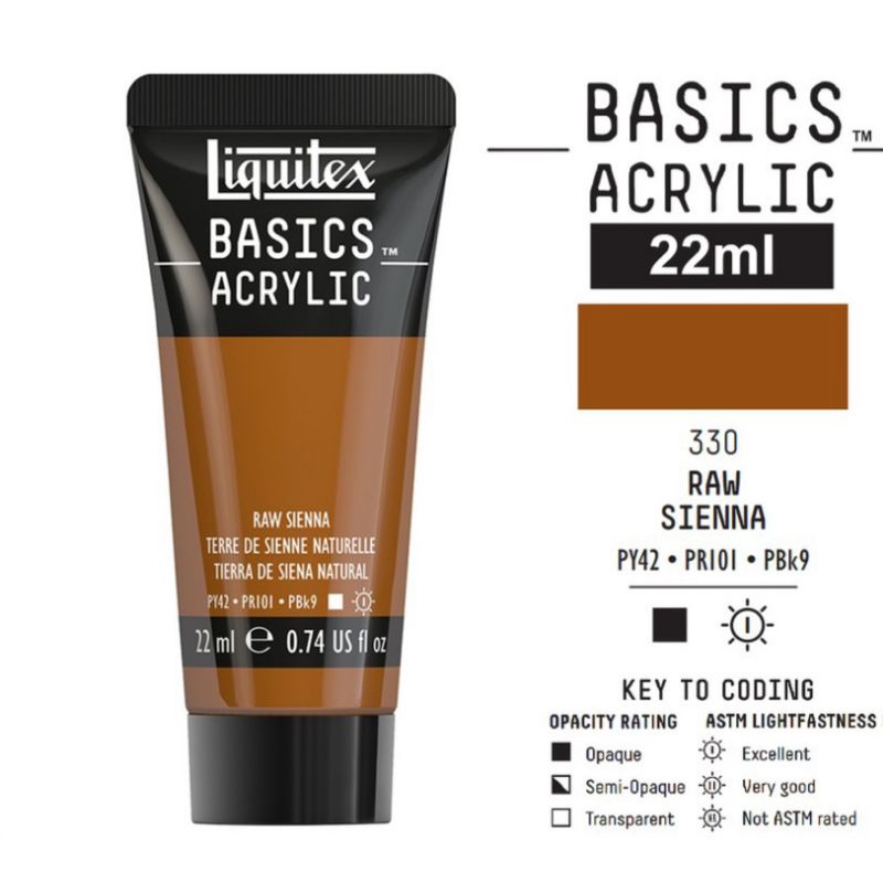 

LIQUITEX BASICS ACRYLIC 22 ML RAW SIENNA