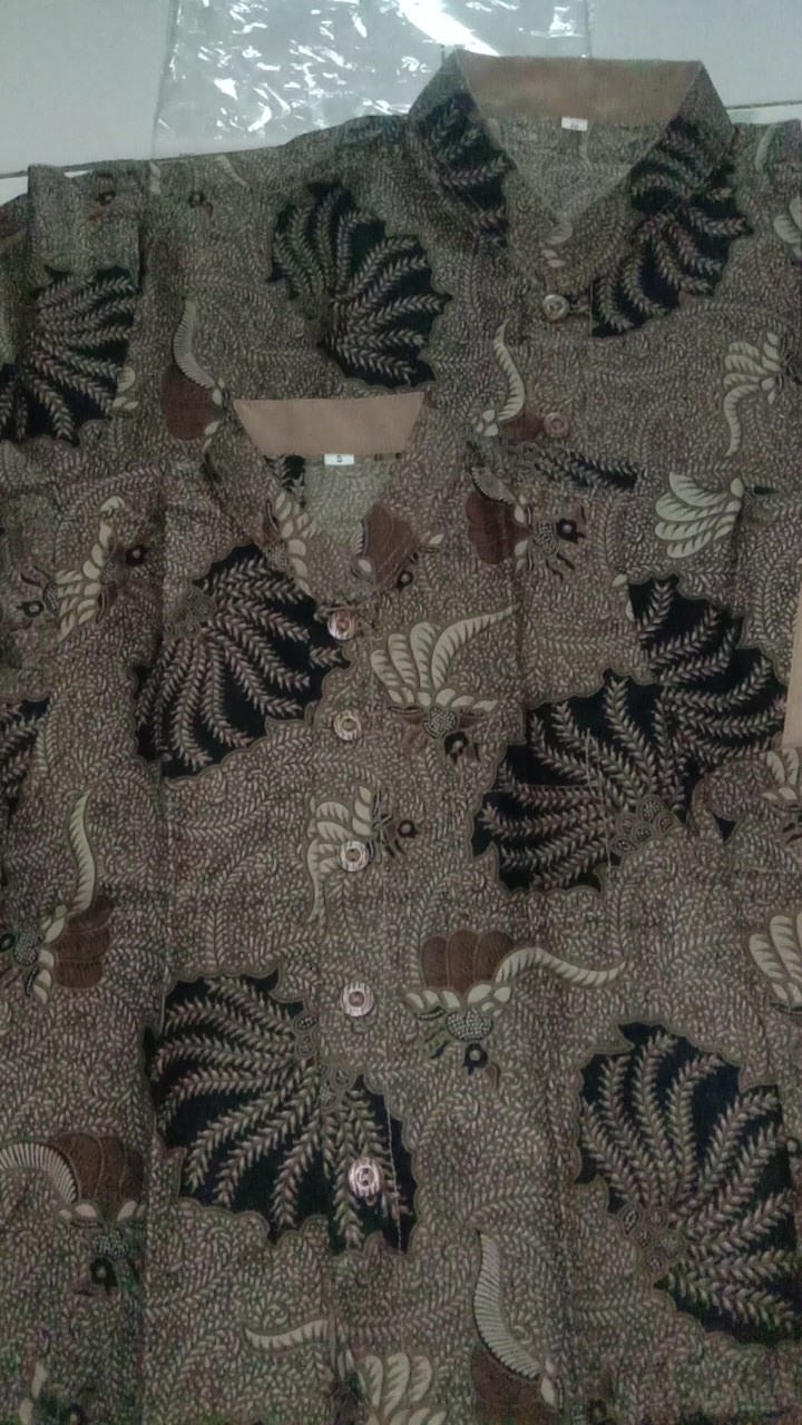 Kemko Batik Anak Dan  Dewasa Motif Daun Serit ,kerang, Kenari