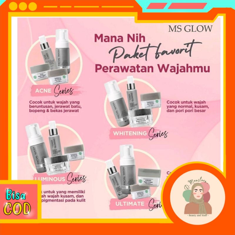 MS Glow Paket Dan Ecer || Cream Ms Glow || Face Wash Ms Glow || Toner Ms Glow