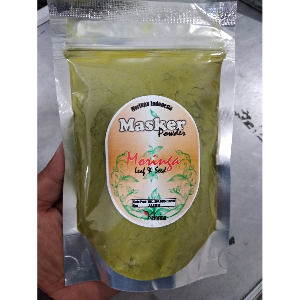 Masker wajah daun kelor