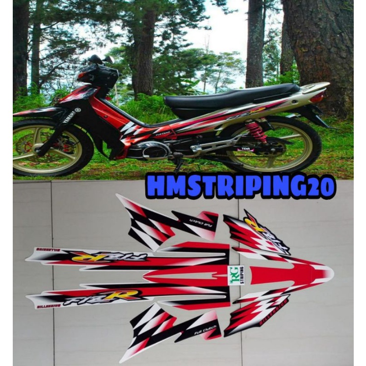 STRIPING STIKER YAMAHA FIZ R FIZR MILLENIUM MERAH LIS BODY STANDART BERKWALITAS