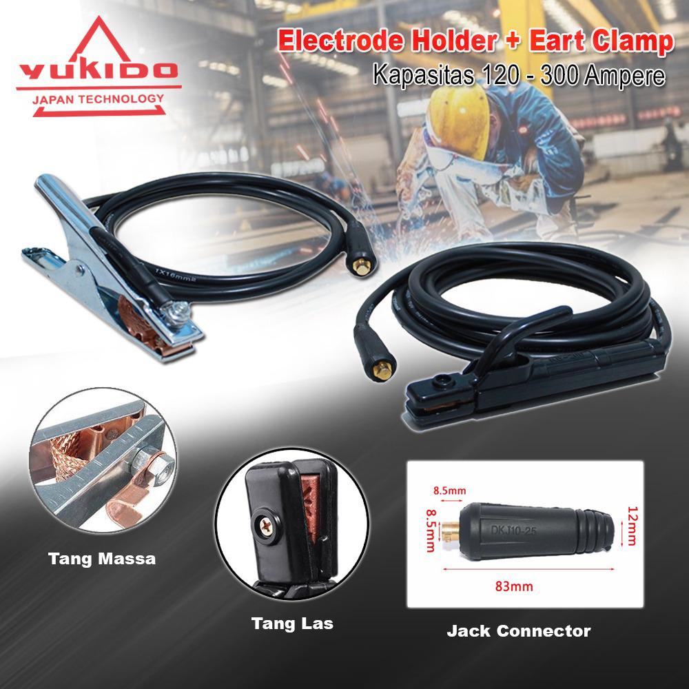 DIJAMIN ORI BOS !! Yukido Kabel Tang Las Set Stang Las Set Masa Kabel Welding Cable set Tembaga