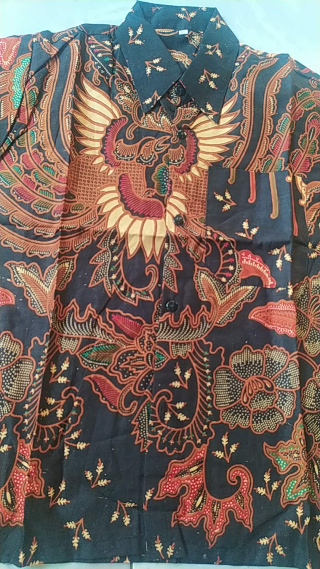 Baju Batik Couple Sarimbit Batik Motif Kupu Sogan / Cod