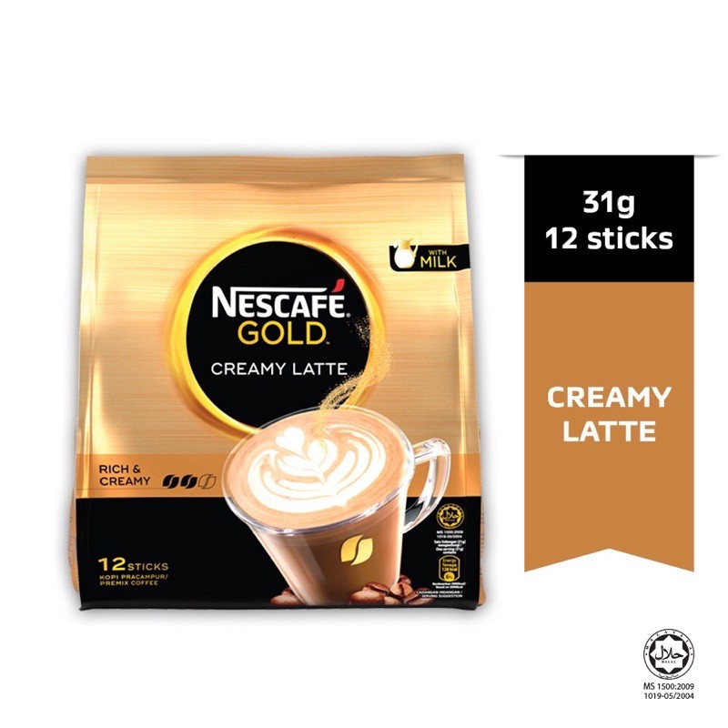 

Ready !! NESCAFE GOLD Creamy Latte (31g x 12s)