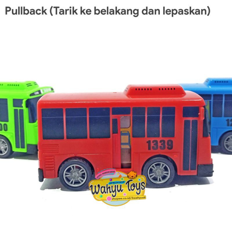 MAINAN BUS TAYO PULLPACK PINTU SLIDER STAR RIDER SNI