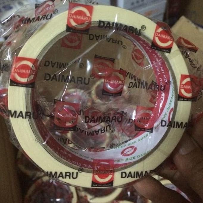 

Promo Awal tahun Lakban Kertas Daimaru 24mm 21mtr/Masking Tape 1 inc/Isolasi Kertas Promo Awal tahun