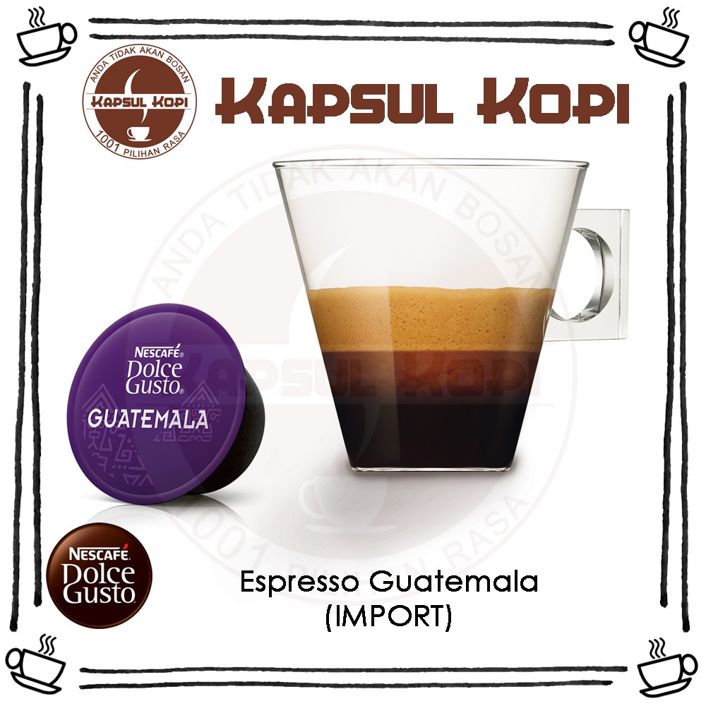 

Ecer Espresso Guatemala Kapsul Kopi Nescafe Dolce Gusto Impor Coffee Capsule Import