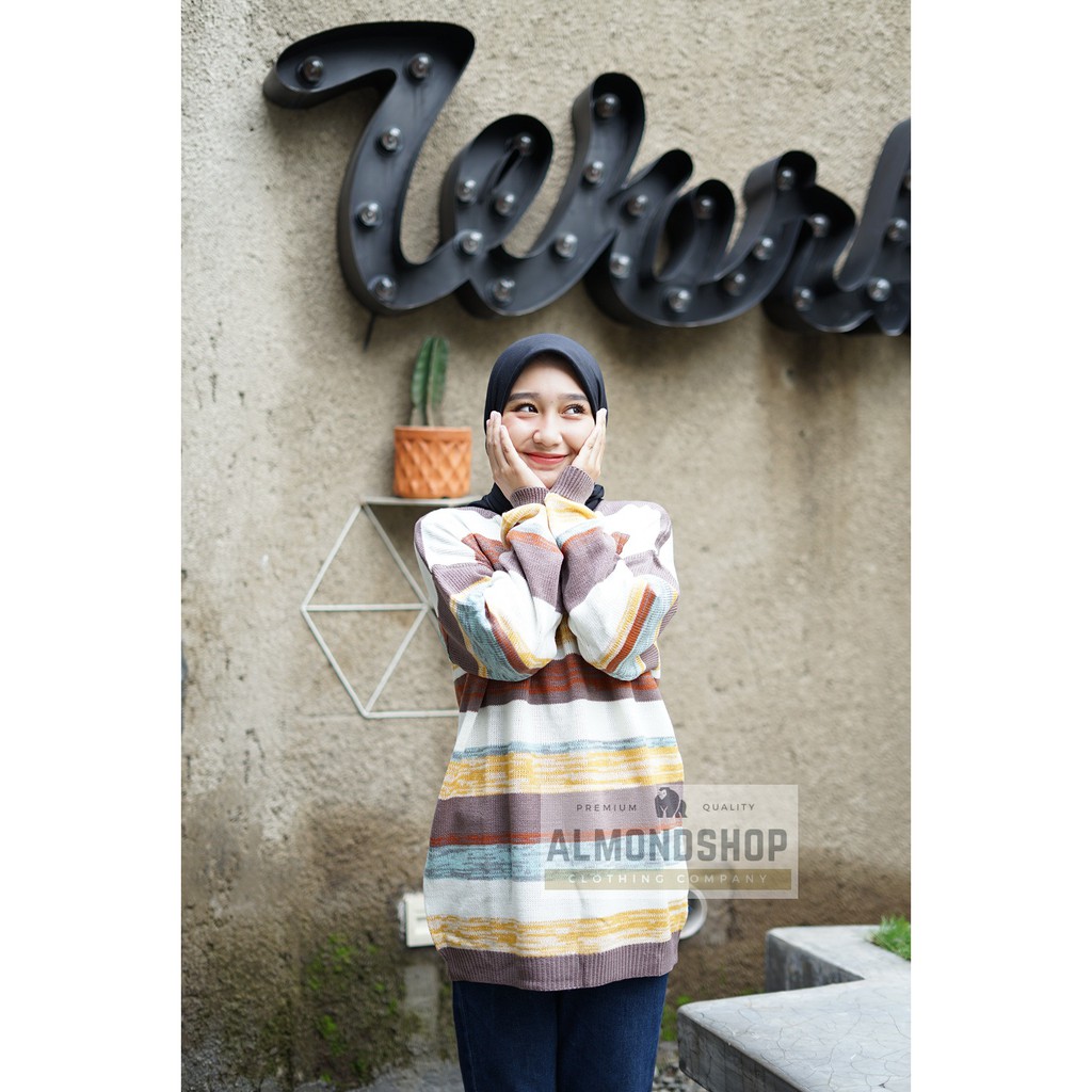 Sweater Rajut Wanita / Lovata Twist / Sweater Rajut Premium / Atasan Wanita Rajut