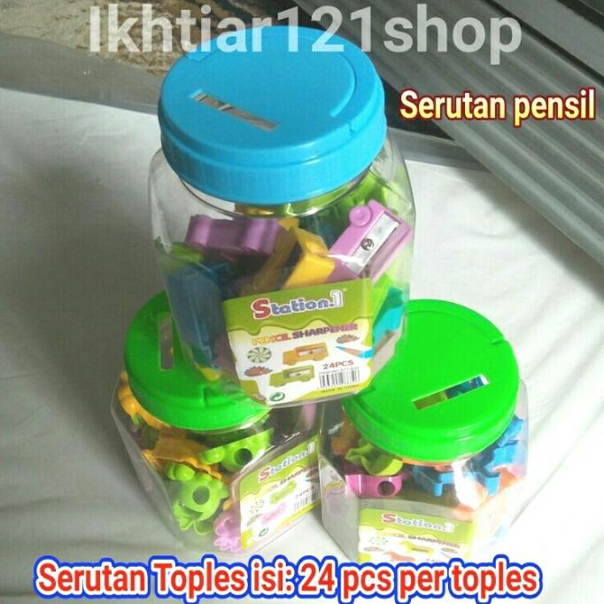 

Serutan Pensil Toples/Rautan Pensil Toples motif Lucu isi 24 pcs