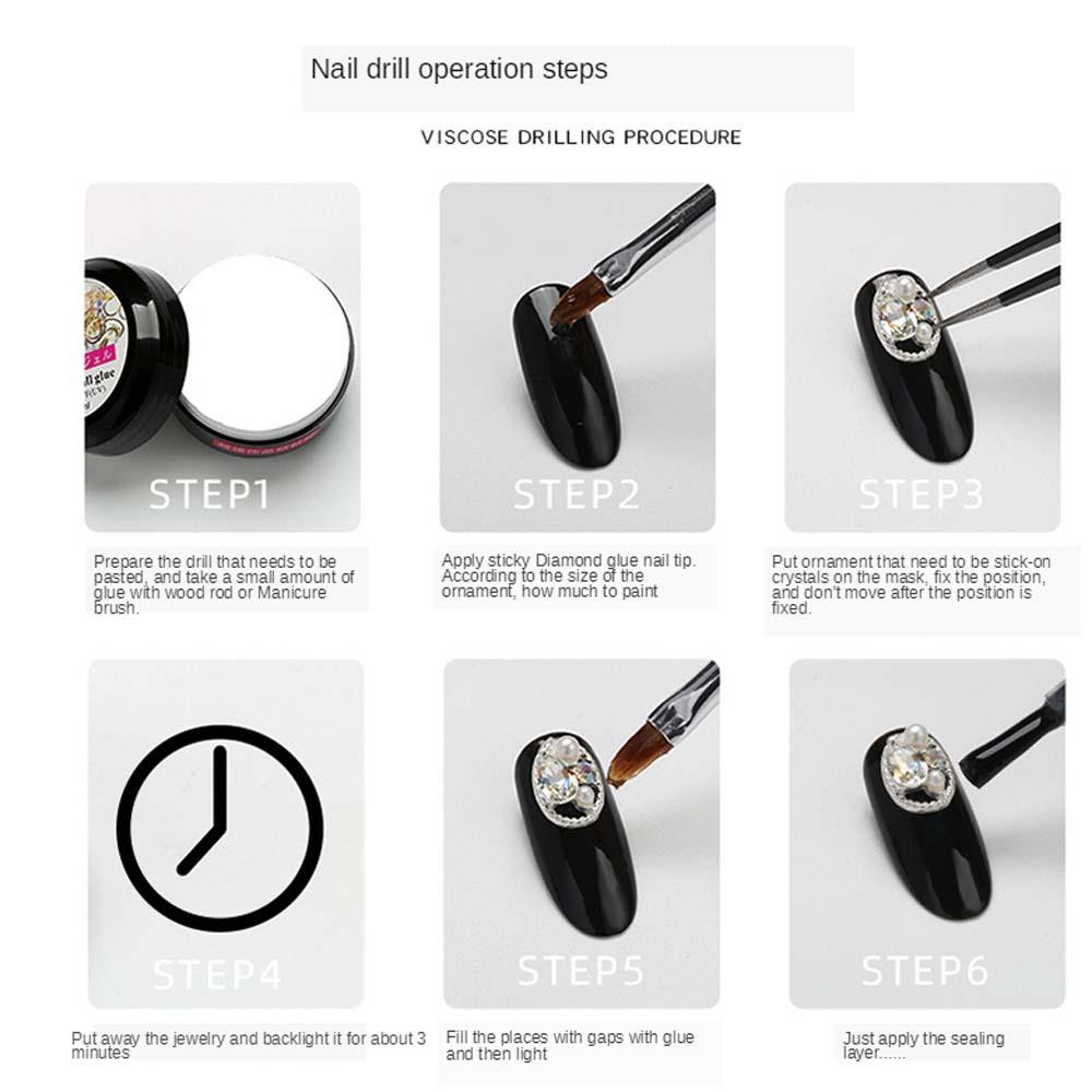 Dekorasi Nail Art Mutiara Agustina ​Berlian Imitasi ​Mutiara ​Alat Makeup Perhiasan DIY Manicure Tools