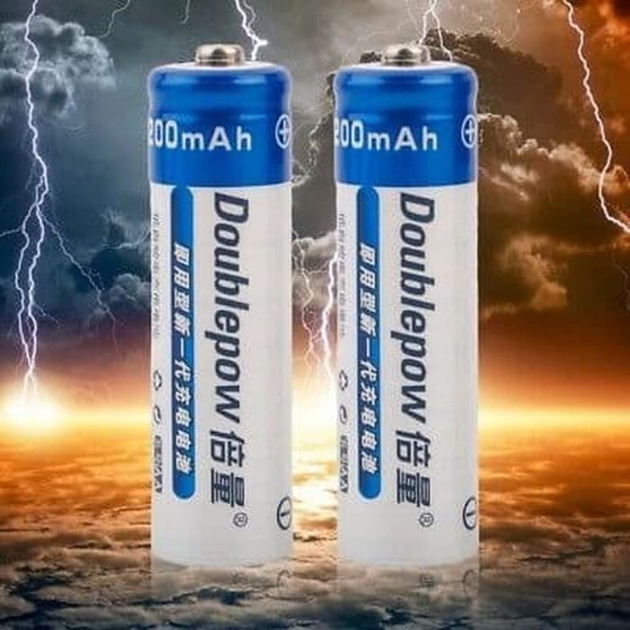 Batu Baterai A2 AA 800mAh Batre Rechargable Battery Cas Doublepow