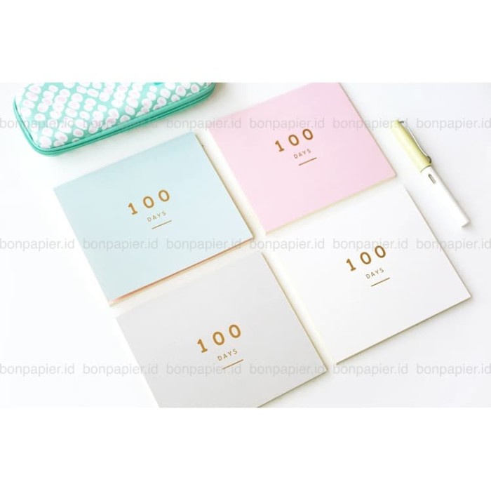 

[RESTOCK] Planner atau Buku Agenda Harian - 100 Days - Putih
