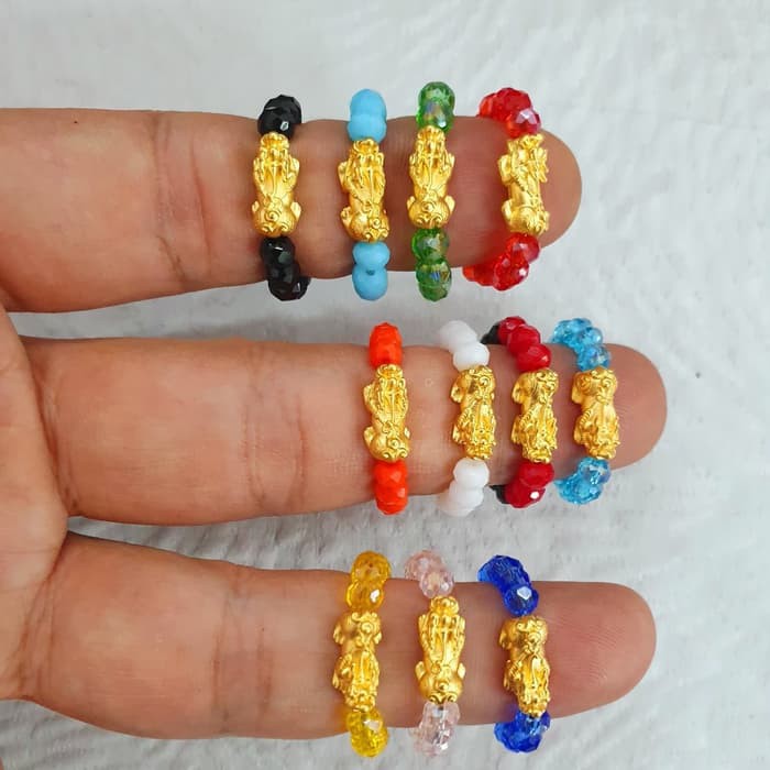 cincin naga emas hongkong 999 24k pixiu