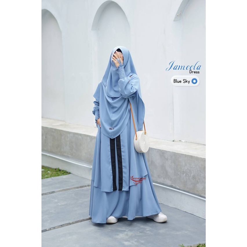 JAMEELA SET GAMIS JILBAB SERIES by KHUMAIRA SYARI klambieakhwat BISA COD |