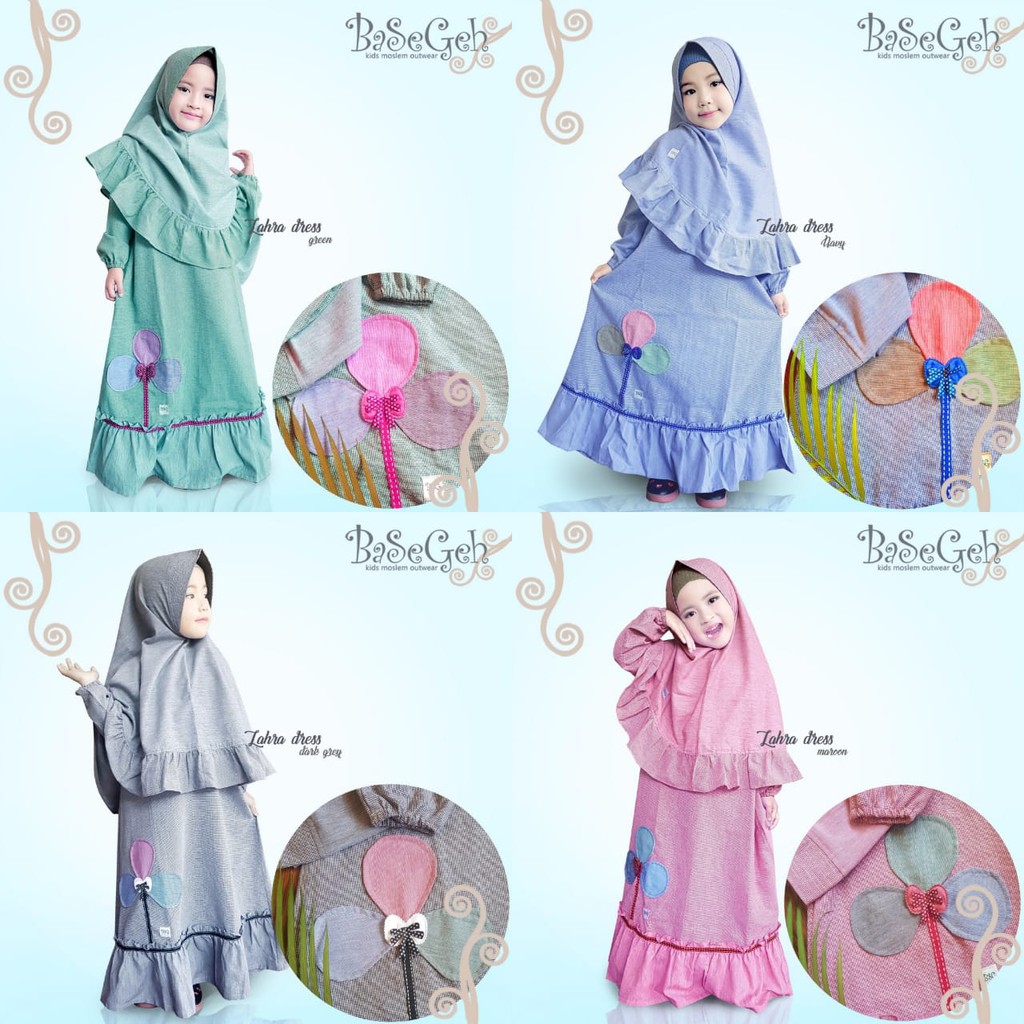 GAMIS ANAK MURAH ZAHRA DRESS by BASEGEH