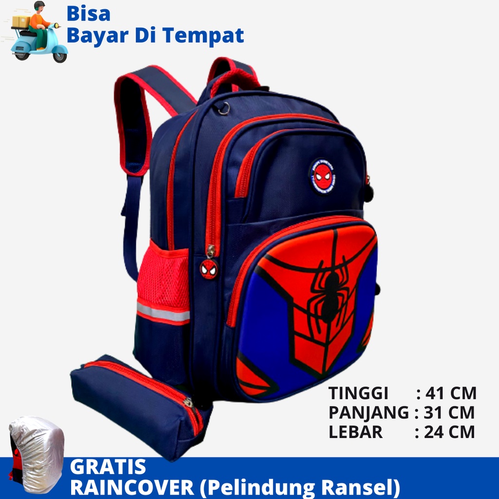 Tas Sekolah Anak SD Import DSTR-1919 Ukuran SD Tas Ransel Anak Tas Anak Laki Laki