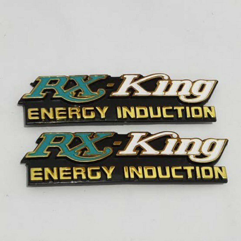 EMBLEM LOGO MOTOR TULISAN YAMAHA DAN RX KING TIMBUL ORIGINAL