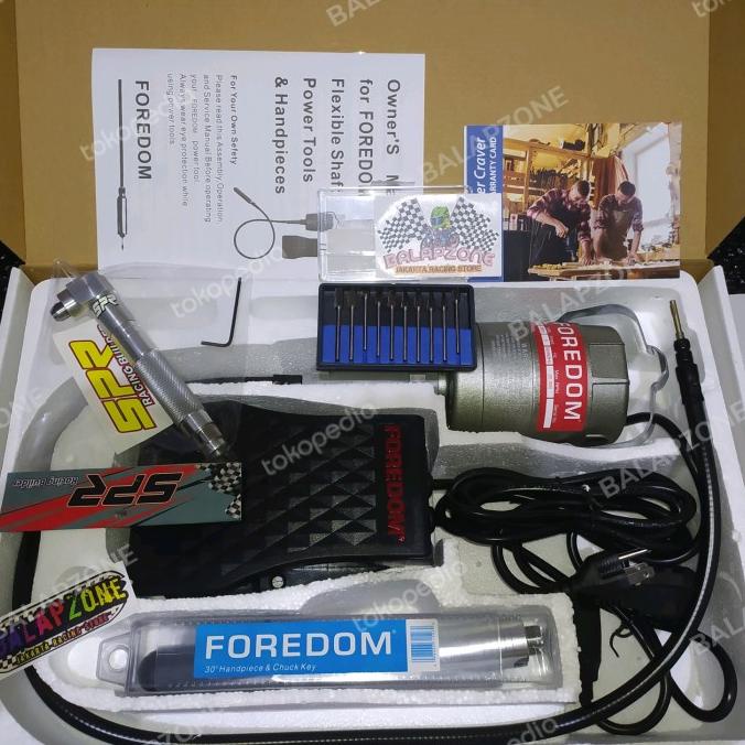 cuner tuner bengkok 90 SPR dan bor gantung foredom +mata tuner 3mm set