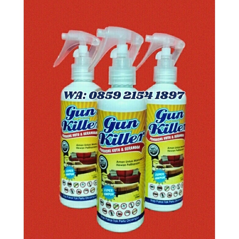GUN KILLER obat Pembasmi kutu kasur dan Sofa-tumbila-Tungau-petinggi.