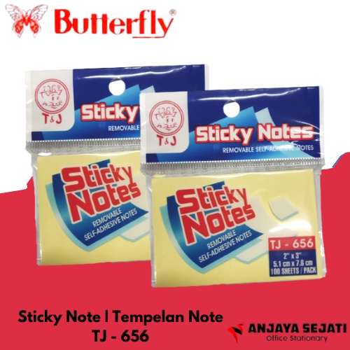 

Sticky Notes | T & J -656 | Tempelan Note | Kertas Penanda | Per-3pack