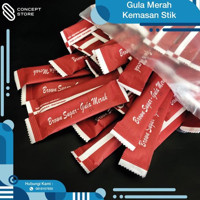 

Big Sale Gula Merah / Brown Sugar Kemasan Stik / Stick TERMURAH 125pcs Big Sale